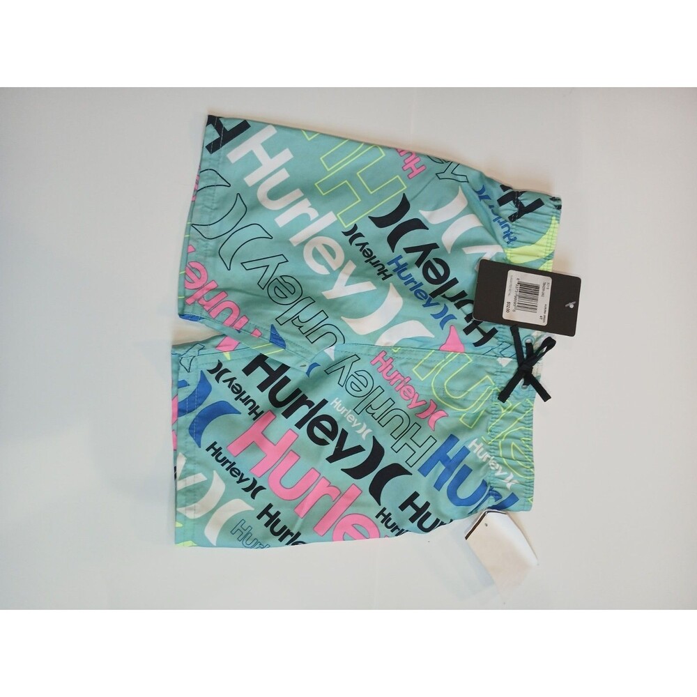 Hurley Boys Swim Trunks 4T Multicolor Logo Board Shorts New With Tags - Picture 4 of 6